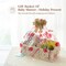 Mkono Macrame Storage Baskets Boho Decor Box Handmade Woven Decorative Countertop Toilet Tank Shelf Cabinet Organizer for Bedroom Livingroom Home, Set of 2, Ivory